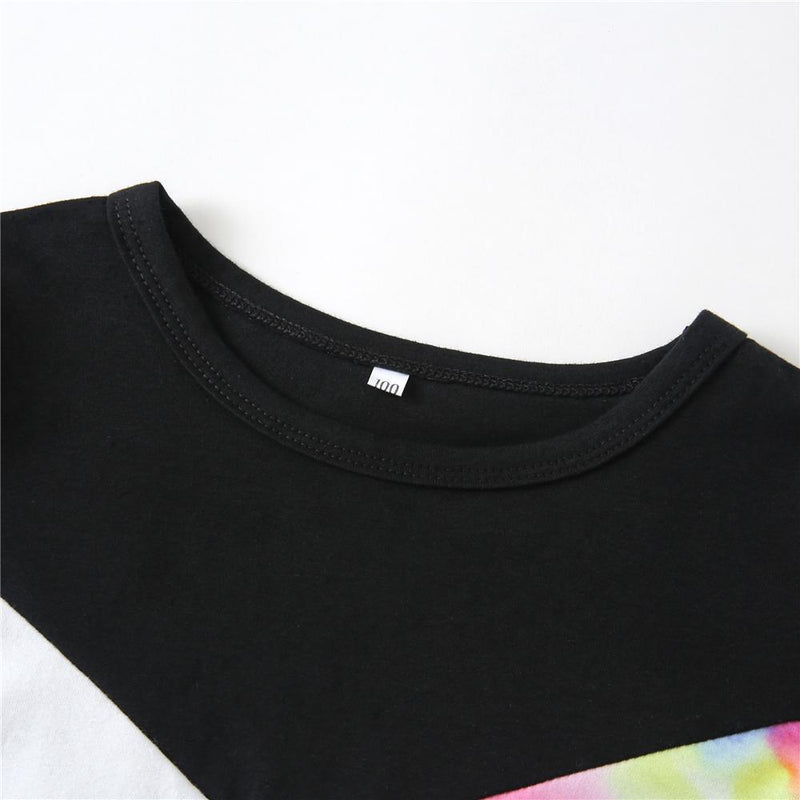 Girls Long Sleeve Tie Dye Color Block Top & Pants Kids Wholesale Clothing Warehouse - PrettyKid