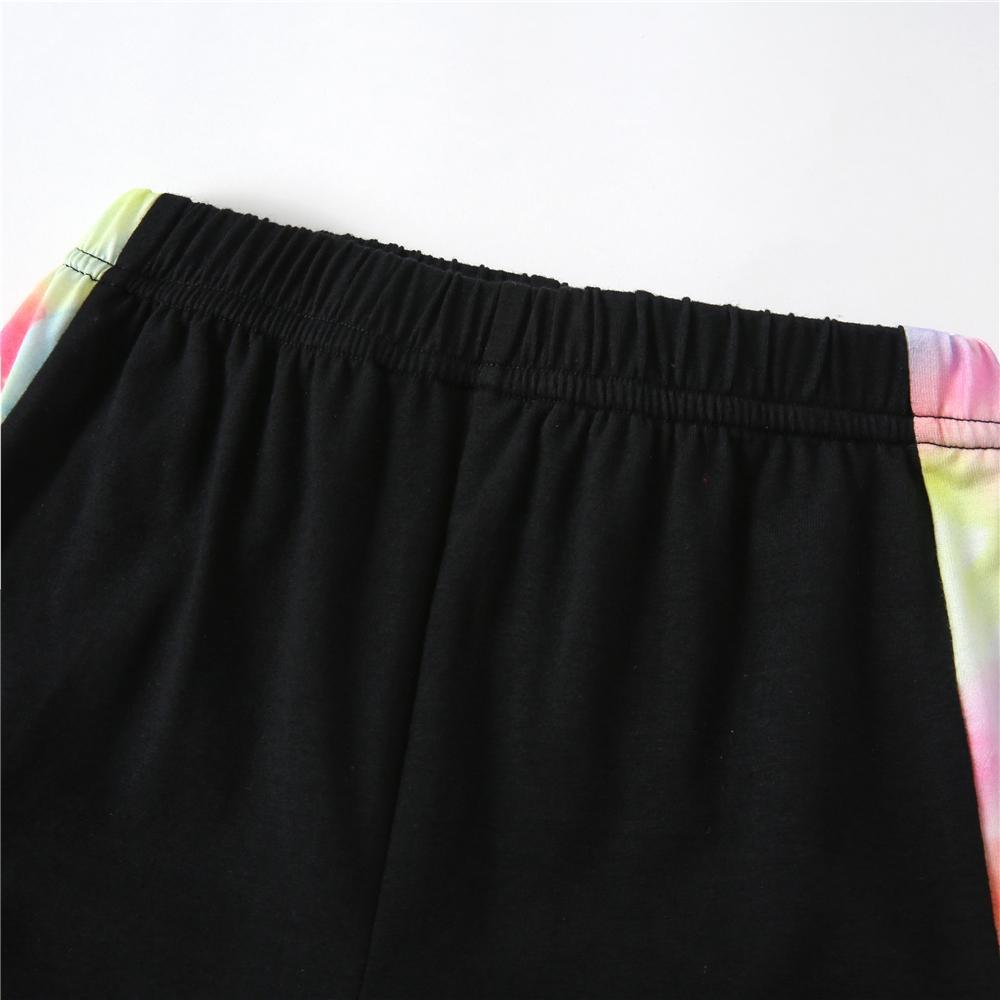 Girls Long Sleeve Tie Dye Color Block Top & Pants Kids Wholesale Clothing Warehouse - PrettyKid