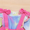 Baby Girls Long Sleeve Tie Dye Top & Solid Suspender Skirt Baby Clothes Warehouse - PrettyKid