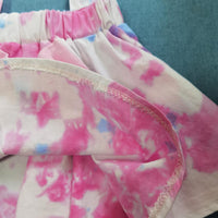 Girls Long Sleeve Tie Dye Tops & Skirt & Headband - PrettyKid