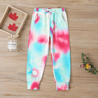 Girls Long Sleeve Tie Hooded Long Sleeve T-shirt & Pants Buy Childrens Clothes Wholesale - PrettyKid