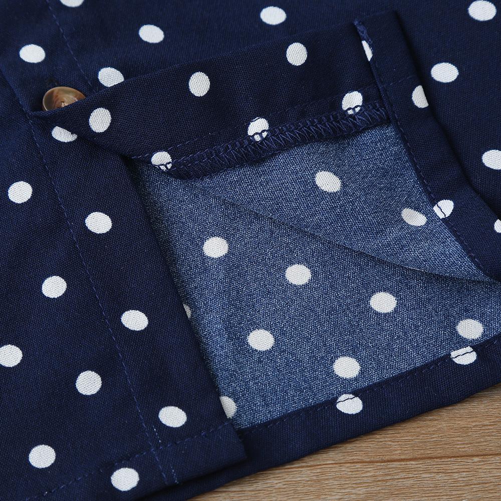 Boys Long Sleeve Tie Polka Dot Shirts & Solid Pants Childrens Wholesale Suppliers - PrettyKid