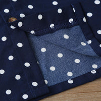 Boys Long Sleeve Tie Polka Dot Shirts & Solid Pants Childrens Wholesale Suppliers - PrettyKid