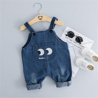 Baby Long Sleeve Top & Cartoon Print Jeans - PrettyKid