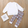 Toddler Girls Long Sleeve Top & Leopard Leggings Girls Clothes Wholesale - PrettyKid