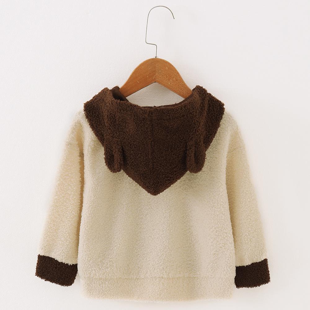 Unisex Long Sleeve Winter Hooded Color Block Top Kids Wholesale Clothing - PrettyKid