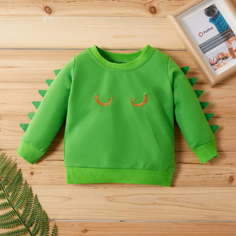 Boys Long Sleeve Yellow Eye Cartoon T-shirt Wholesale - PrettyKid