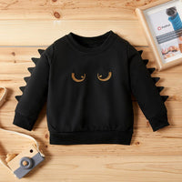 Boys Long Sleeve Yellow Eye Cartoon T-shirt Wholesale - PrettyKid