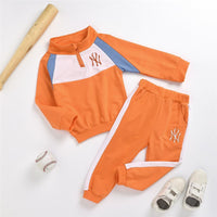 Boys Long Sleeve Zipper Casual Tracksuit Wholesale Childrens Clothing - PrettyKid