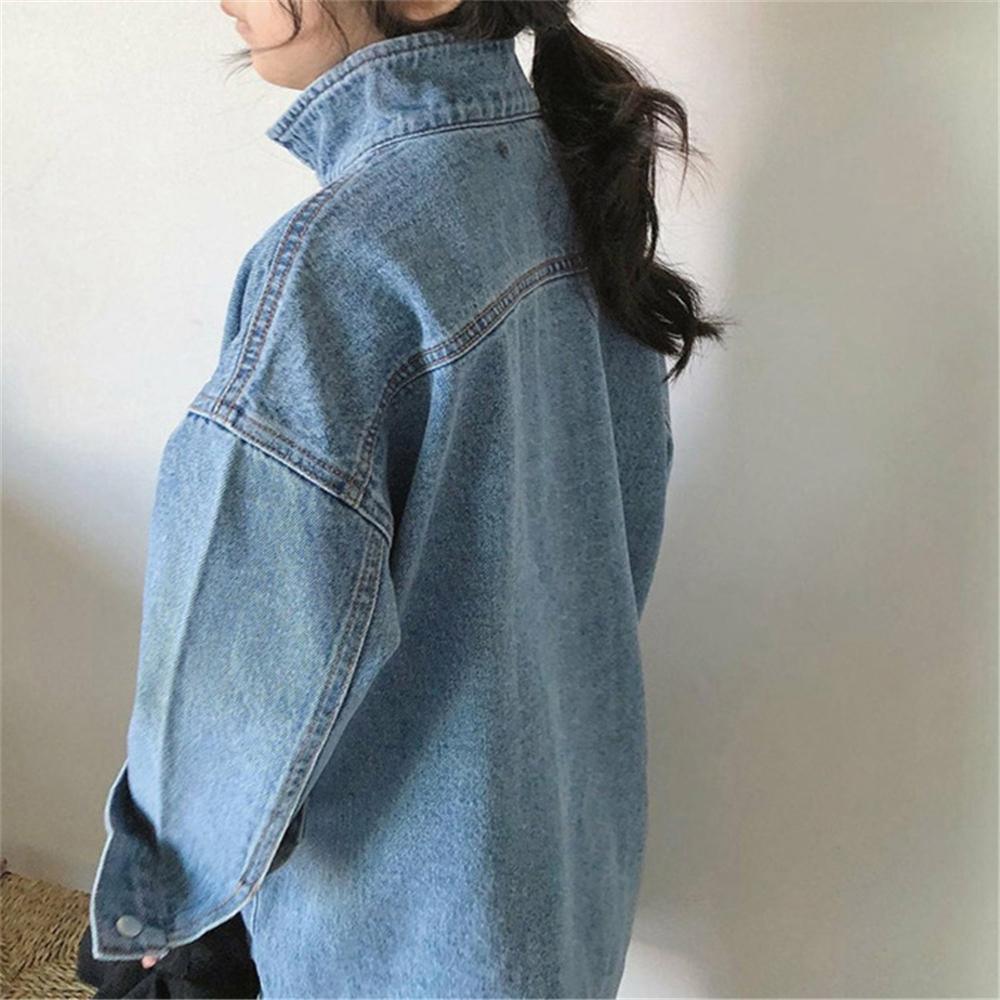 Toddler Girls Loose Slit Long Sleeve Lapel Denim Dress Girl Wholesale - PrettyKid