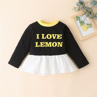 Girls Love Lemon Long Sleeve Top & Printed Trousers Girl Wholesale - PrettyKid