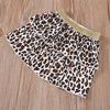 Girls Love Leopard Printed Short Sleeve Top & Skirt & Headband Wholesale Girl Clothing - PrettyKid