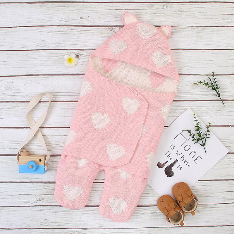 Baby Lovely Heart Solid Color Sleeping Bag Baby Blankets Wholesale - PrettyKid