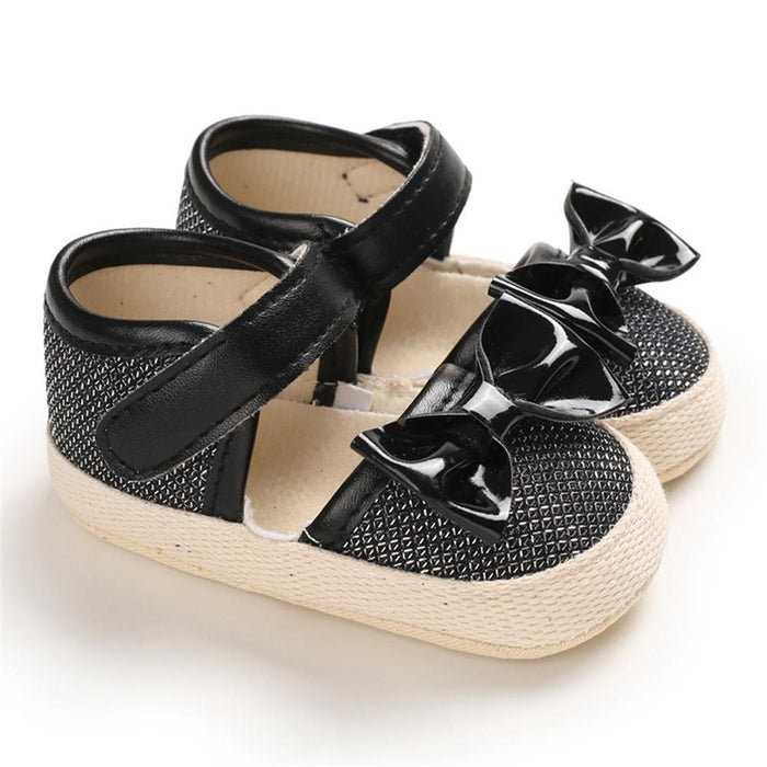 Girls Magic Tape Bow Decor Sandals Girls Shoes Wholesale - PrettyKid