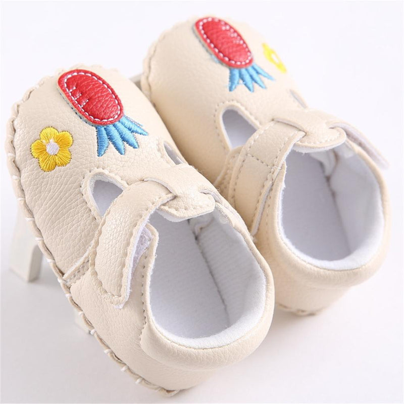 Baby Girls Magic Tape Cartoon Flats Wholesale Child Shoes - PrettyKid