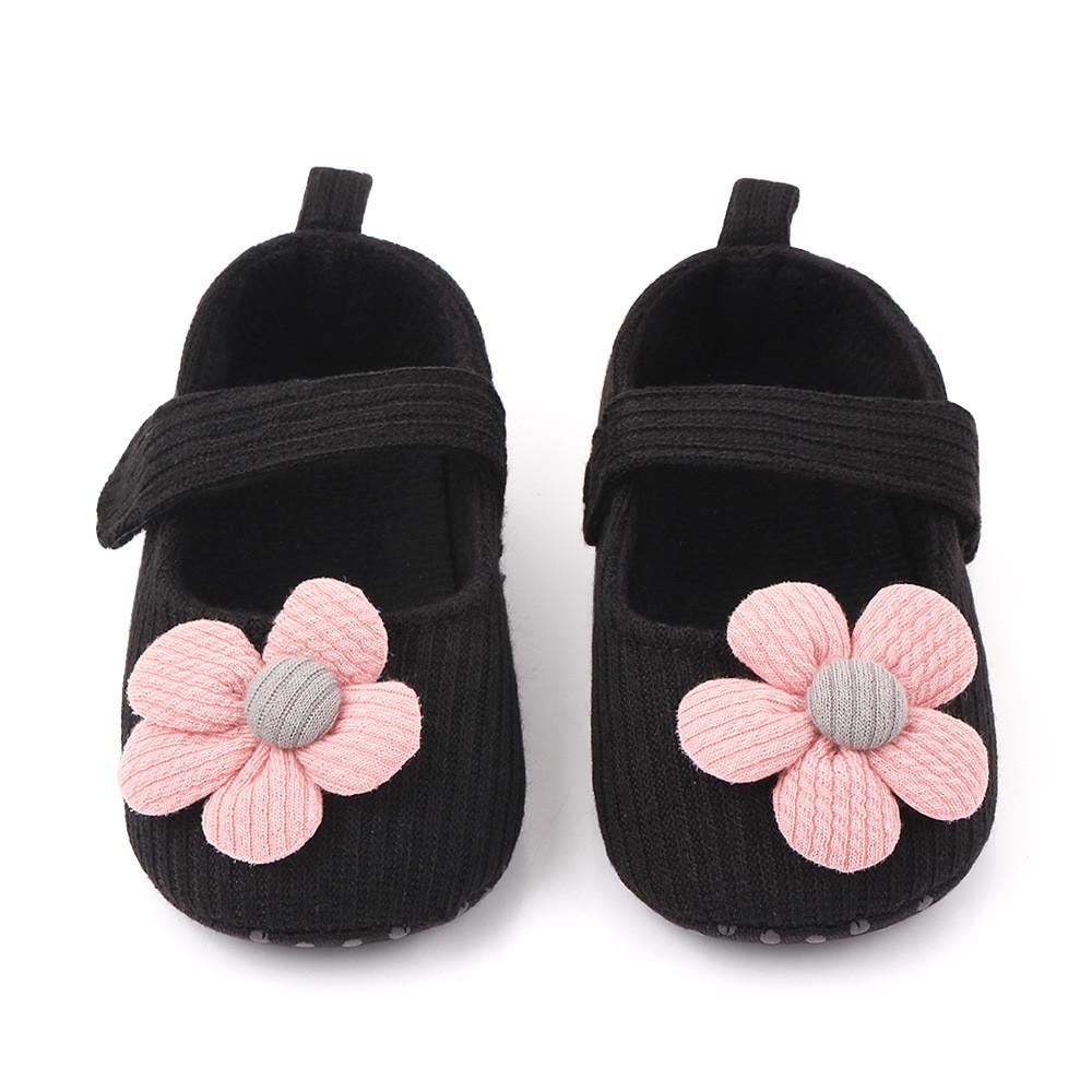 Baby Girls Magic Tape Flower Sweet Flats - PrettyKid