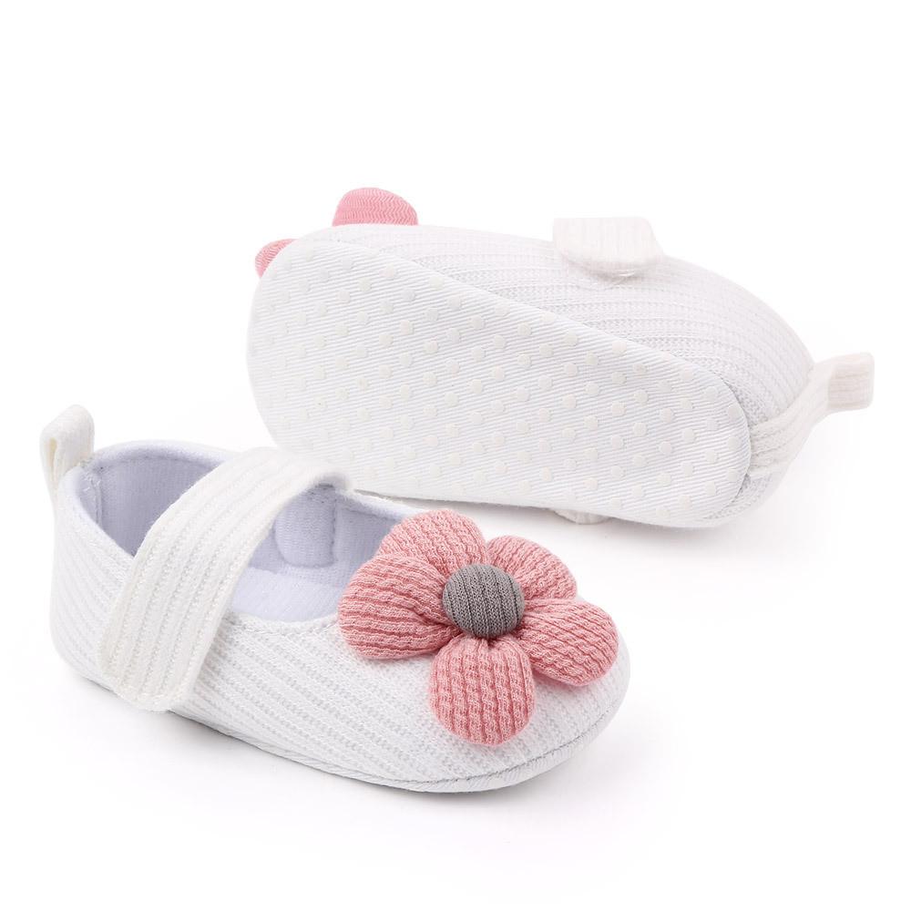 Baby Girls Magic Tape Flower Sweet Flats - PrettyKid