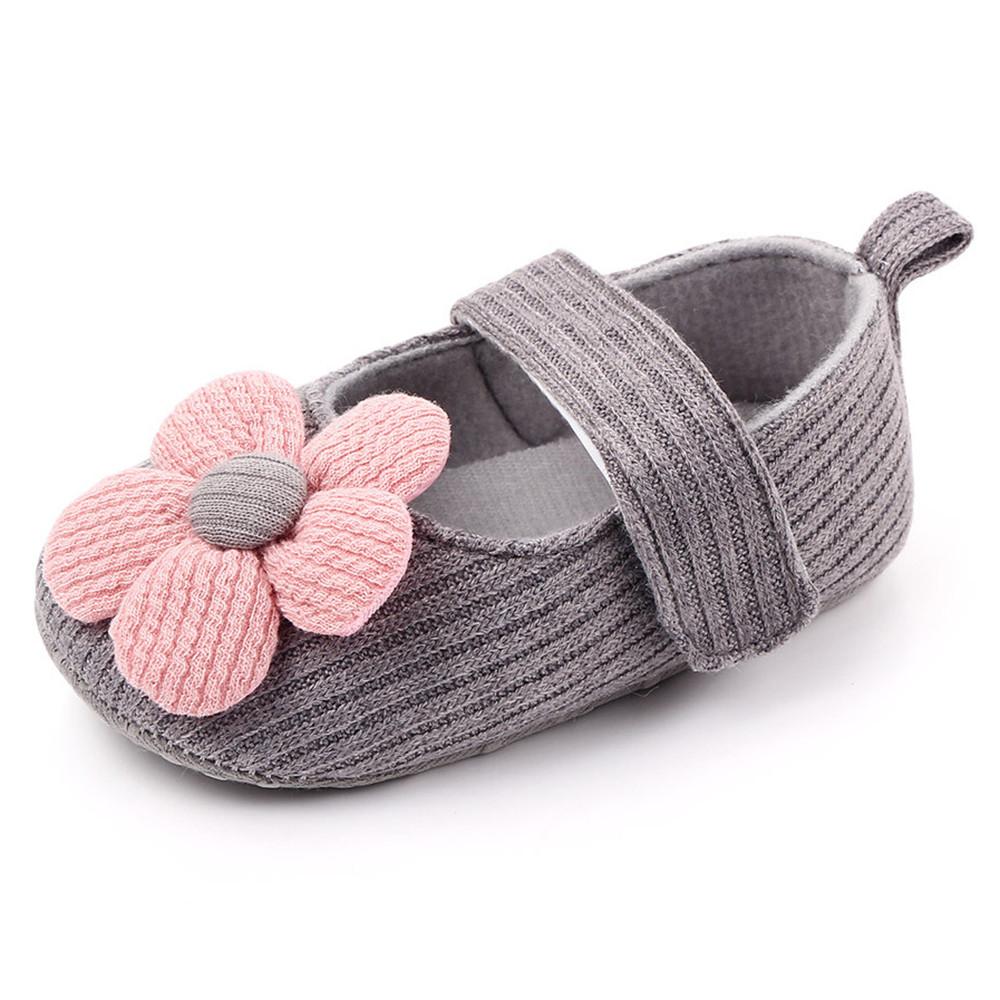 Baby Girls Magic Tape Flower Sweet Flats - PrettyKid