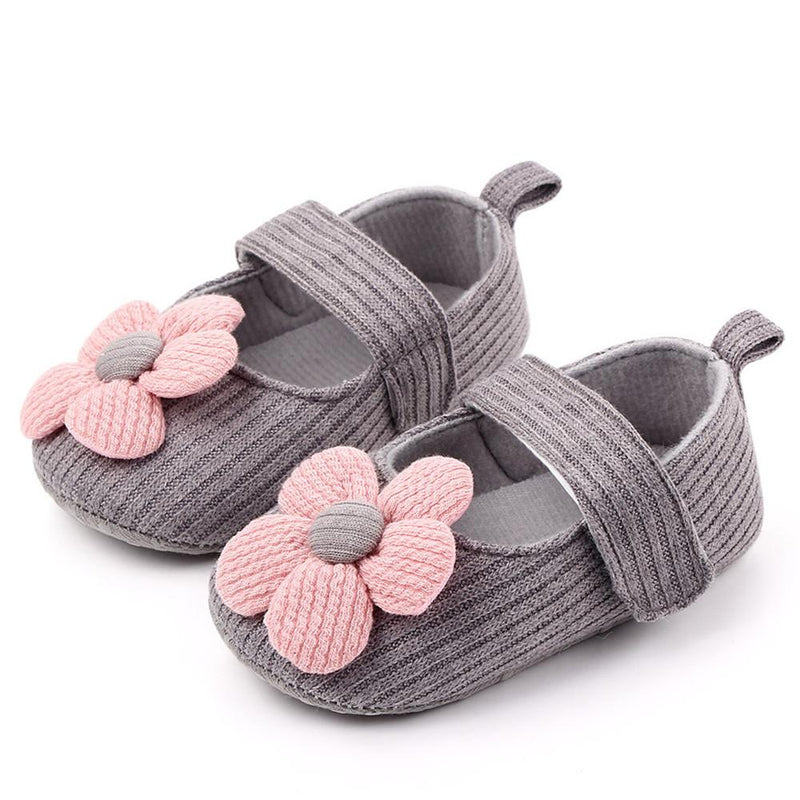 Baby Girls Magic Tape Flower Sweet Flats - PrettyKid