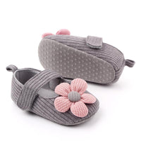 Baby Girls Magic Tape Flower Sweet Flats - PrettyKid