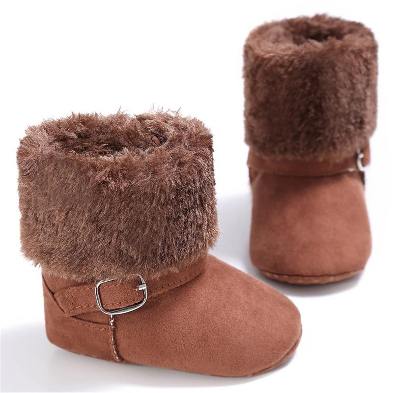 Baby Unisex Magic Tape Fur Winter Boots Wholesale - PrettyKid