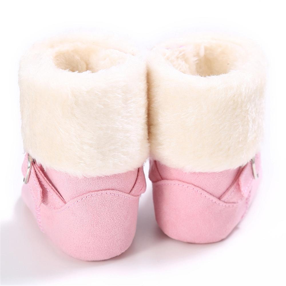 Baby Unisex Magic Tape Fur Winter Boots Wholesale - PrettyKid