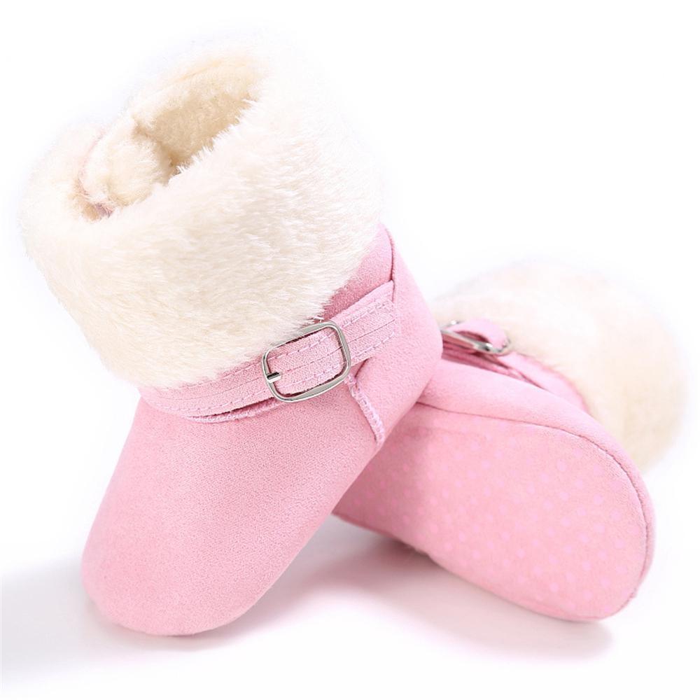 Baby Unisex Magic Tape Fur Winter Boots Wholesale - PrettyKid