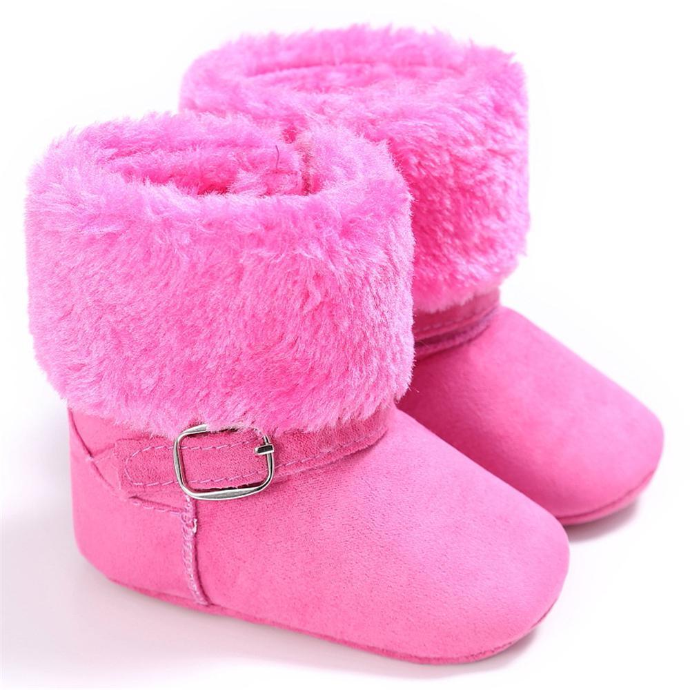 Baby Unisex Magic Tape Fur Winter Boots Wholesale - PrettyKid