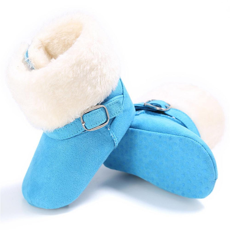 Baby Unisex Magic Tape Fur Winter Boots Wholesale - PrettyKid