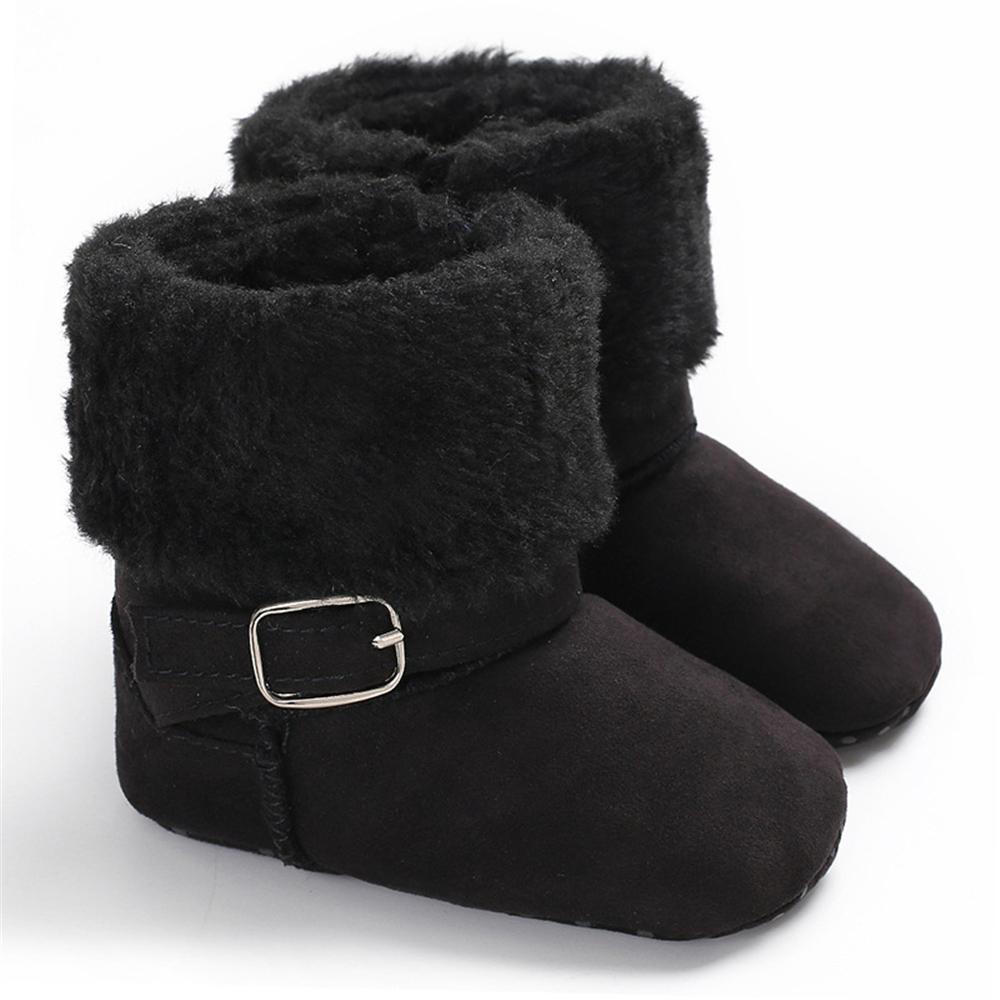 Baby Unisex Magic Tape Fur Winter Boots Wholesale - PrettyKid