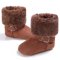 Baby Unisex Magic Tape Fur Winter Boots Wholesale - PrettyKid