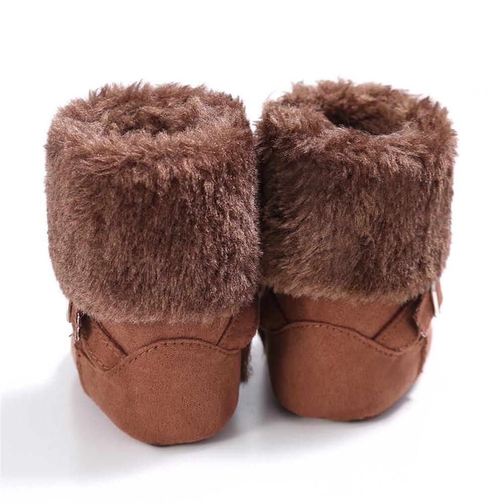 Baby Unisex Magic Tape Fur Winter Boots Wholesale - PrettyKid