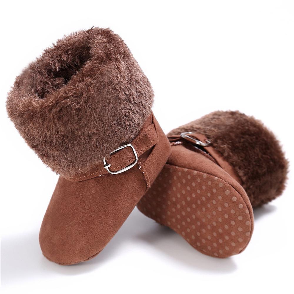 Baby Unisex Magic Tape Fur Winter Boots Wholesale - PrettyKid