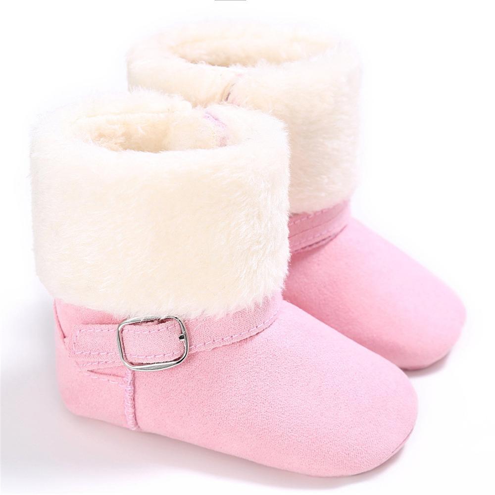 Baby Unisex Magic Tape Fur Winter Boots Wholesale - PrettyKid