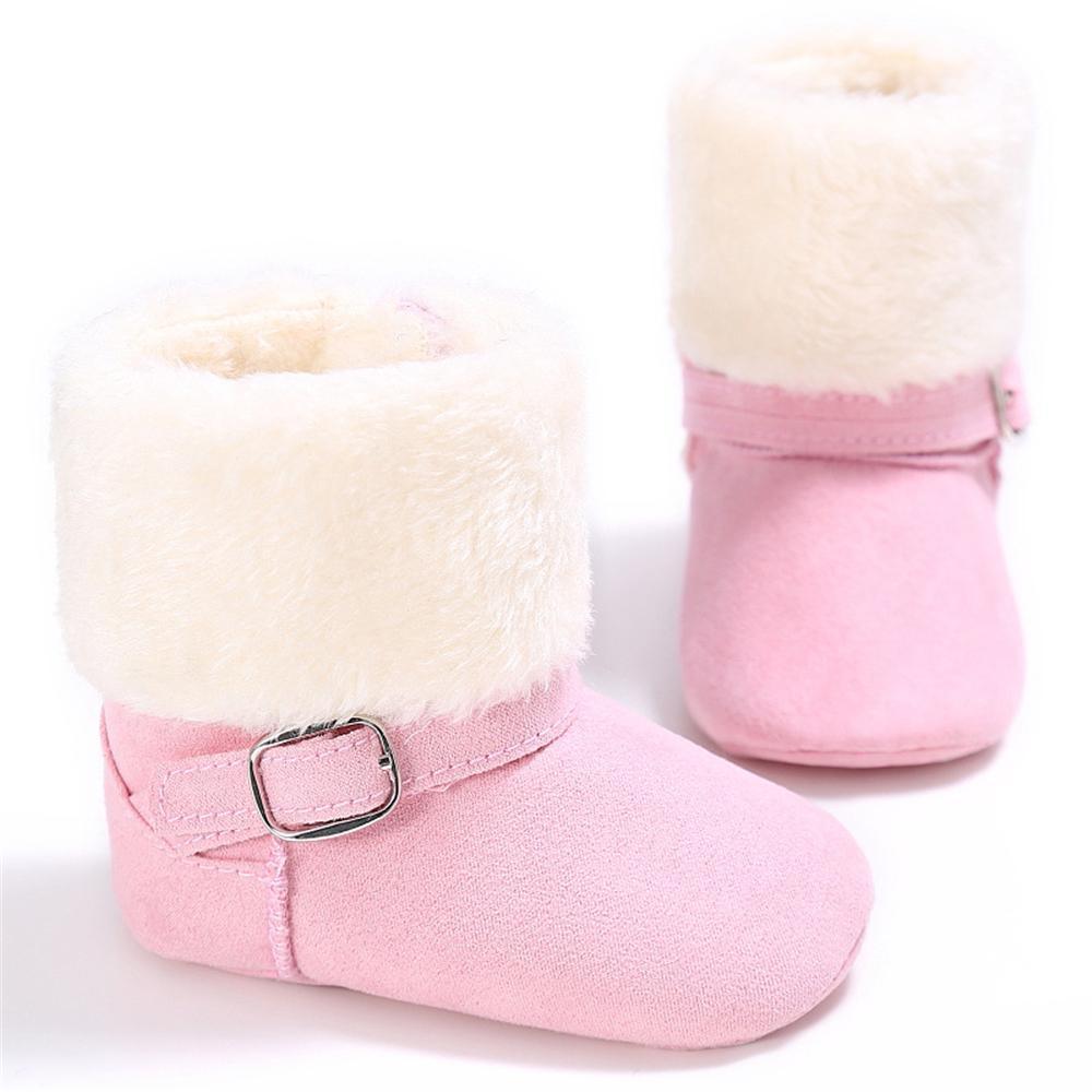 Baby Unisex Magic Tape Fur Winter Boots Wholesale - PrettyKid