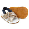 Baby Girls Magic Tape Open Toe PU Sandals Wholesale Kids Shoes - PrettyKid