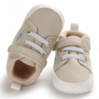 Baby Boys Magic Tape Solid Soft Sneakers - PrettyKid