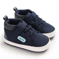 Baby Boys Magic Tape Solid Soft Sneakers - PrettyKid