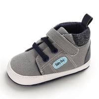 Baby Boys Magic Tape Solid Soft Sneakers - PrettyKid