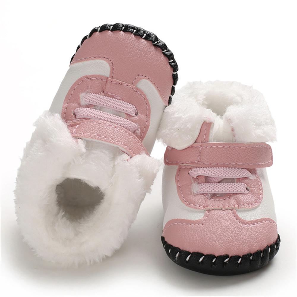 Baby Girls Magic Tape Warm Comfy Snow Boots - PrettyKid