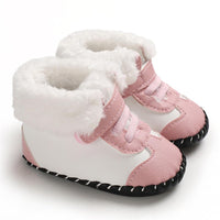 Baby Girls Magic Tape Warm Comfy Snow Boots - PrettyKid