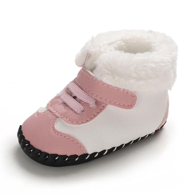 Baby Girls Magic Tape Warm Comfy Snow Boots - PrettyKid