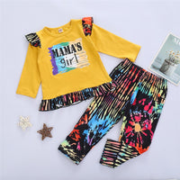 Toddler Mama's Girl LongSleeve Tie Dye Top & Pants Toddler Girls Wholesale - PrettyKid
