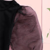 Girls Mesh Sleeve Splice Crew Neck T-shirt & Plaid Skirt Girls Clothing Wholesale - PrettyKid