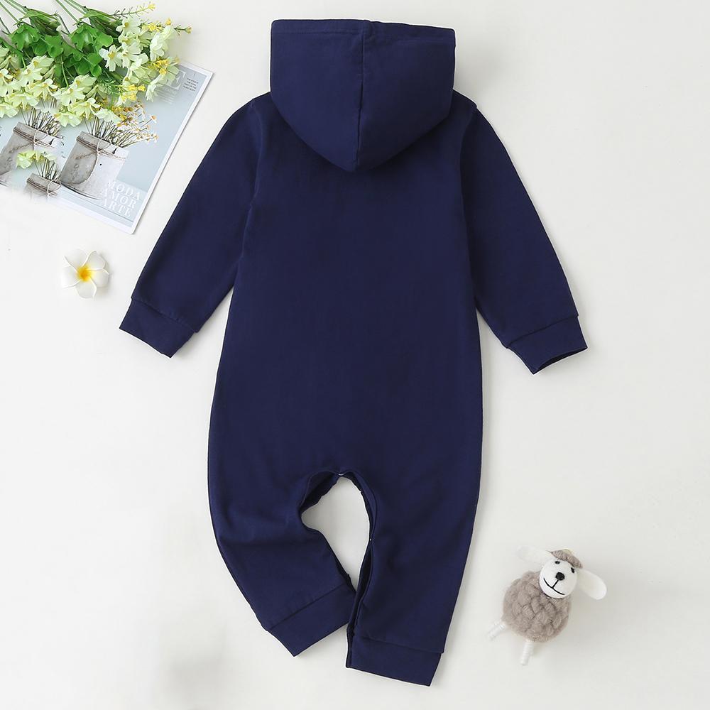 Baby Girls Messenger Bag Printed Hooded Long Sleeve Romper Baby Wholesale Suppliers - PrettyKid