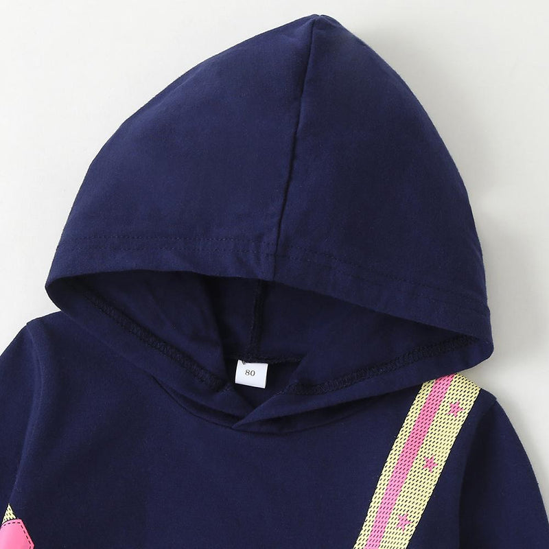 Baby Girls Messenger Bag Printed Hooded Long Sleeve Romper Baby Wholesale Suppliers - PrettyKid