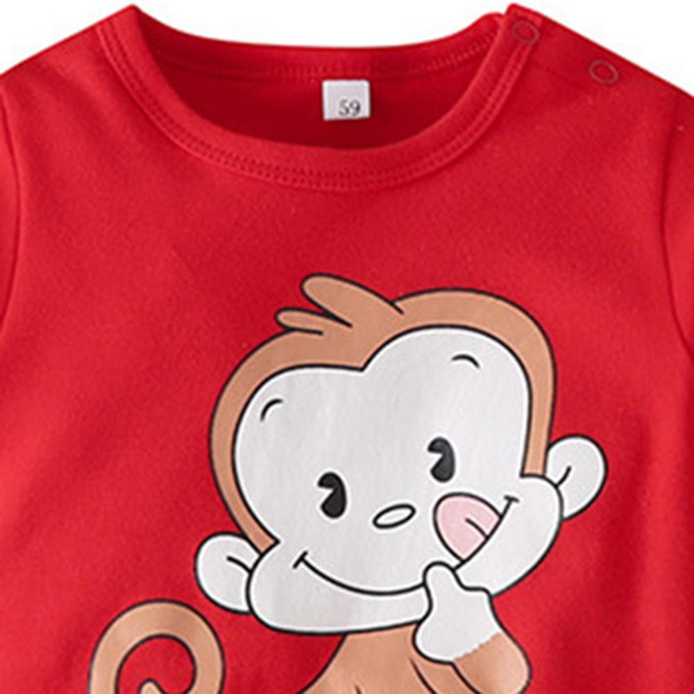 Baby Monkey Animal Cute Long Sleeve Rompers - PrettyKid