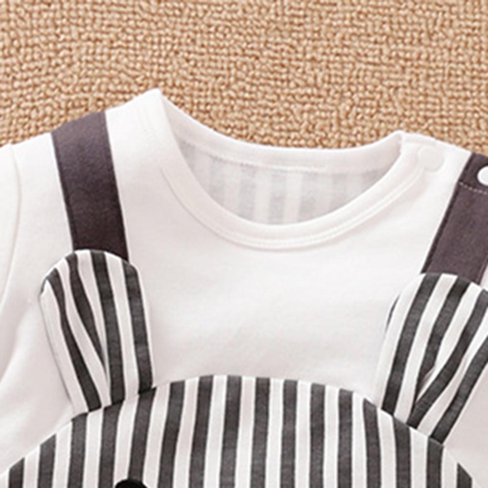 Baby Mouse Cartoon Striped Cute Romper - PrettyKid