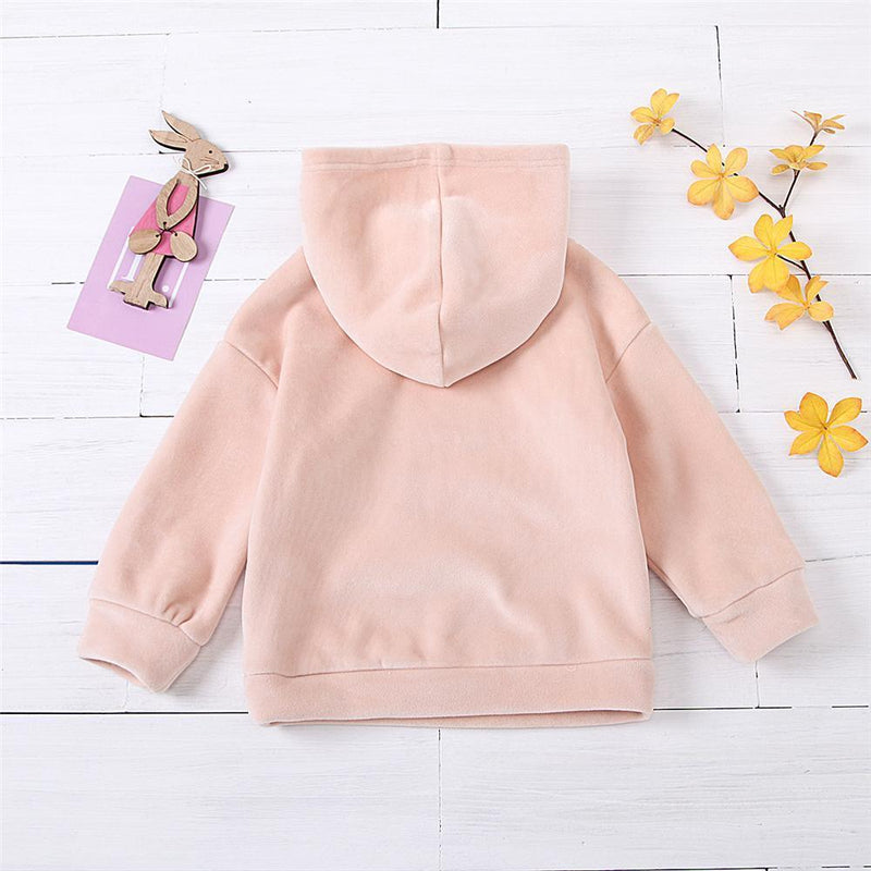 Girls Nebraska Hooded Long-Sleeve Warm Top Girls Clothes Wholesale - PrettyKid