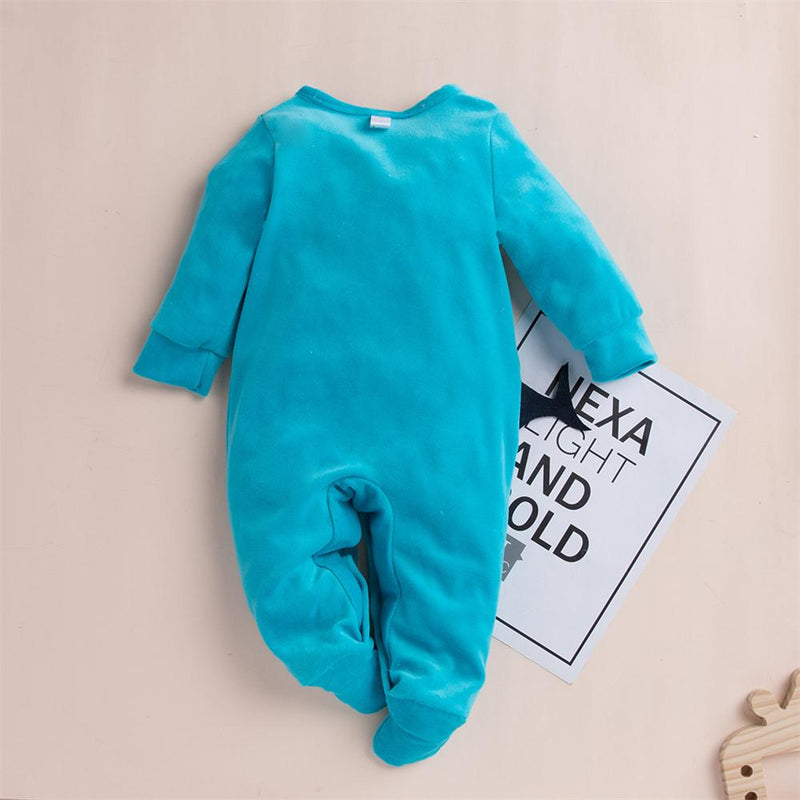 Baby Newborn Whale Cartoon Long Sleeve Romper Baby Clothes Cheap Wholesale - PrettyKid